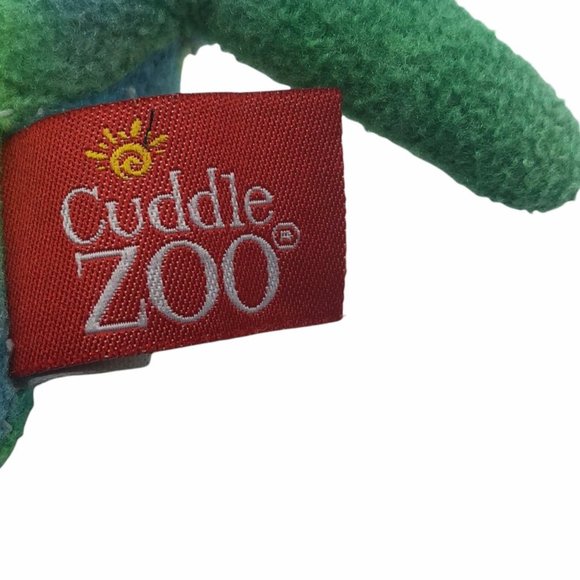 Cuddle Zoo dinosaur plush green blue stuffed animal WowToyz 4" x 7" toy - Picture 4 of 6